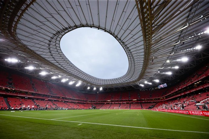 Archivo - General view of San Mames prior the LaLiga EA Sports match between Athletic Club and Real Madrid CF at San Mames on August 12, 2023, in Bilbao, Spain.
