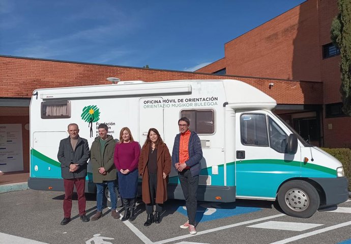 Imagen de la presentación de la unidad móvil de orientación laboral.