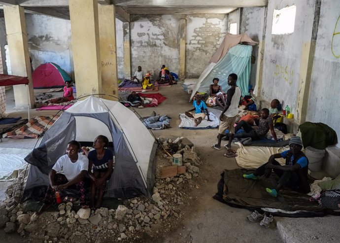 Desplazados por la violencia en Puerto Príncipe