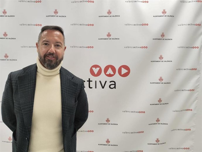 Imagen de archivo del segundo teniente de alcalde en Valncia, concejal de Empleo y portavoz de Vox en el consistorio, Juanma Badenas, en las dependencias de Valencia Activa.