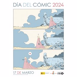El cartel, que colgará en la sede central del Ministerio de Cultura, ha sido diseñado por Borja González, Premio Nacional de Cómic 2023.