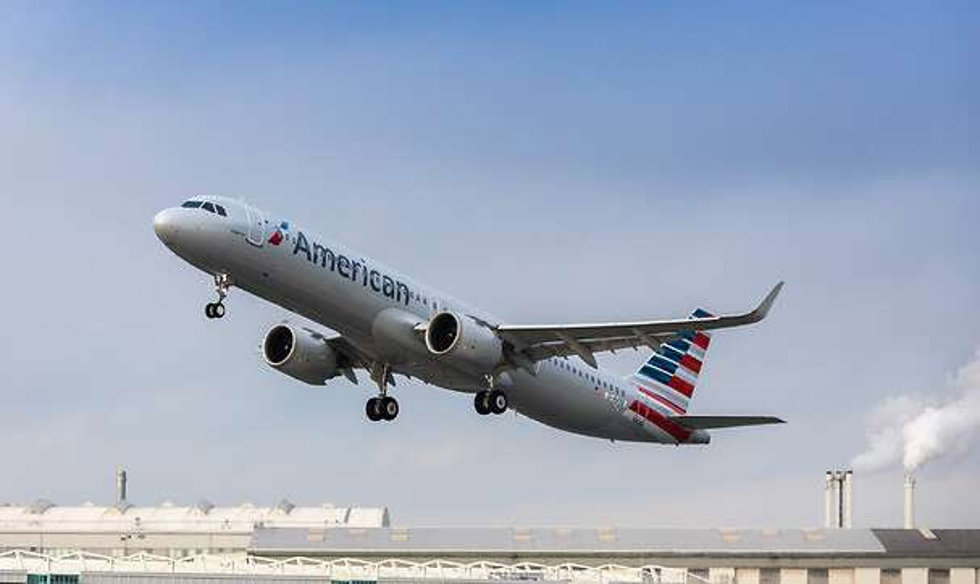 Avión Airbus A321neo de American Airlines.