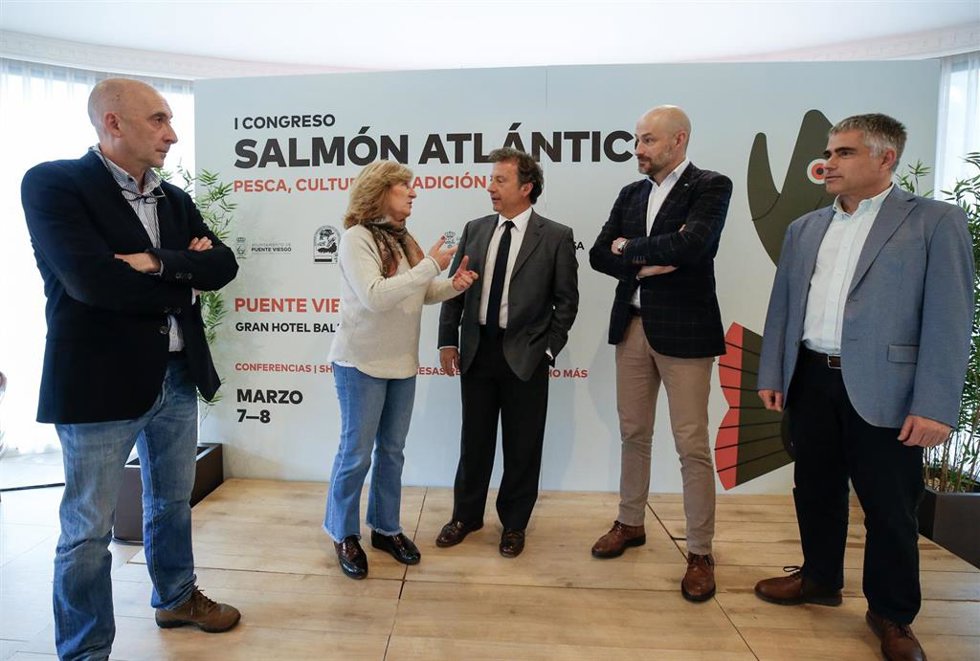 Inauguración I Jornadas Salmón Atlántico en Puente Viesgo