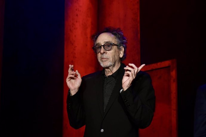 El director de cinema Tim Burton, en l'exposició 'Tim Burton's Labyrinth' a Barcelona