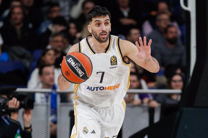 Archivo - Facundo Campazzo, durante un partido con el Real Madrid.