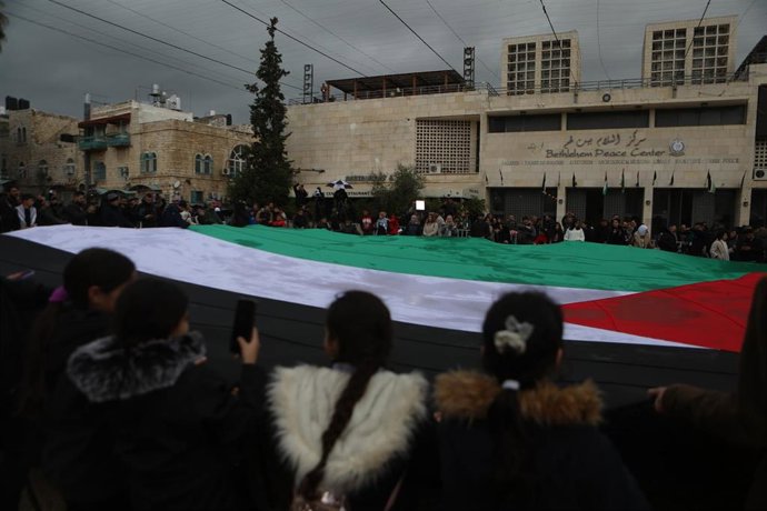 Archivo - Imagen de archivo de una iglesia en Belén, en Cisjordania