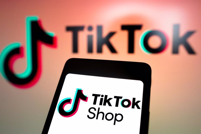 March 4, 2024, Brazil: In this photo illustration, the TikTok Shop logo is displayed on a smartphone screen and in the background.
