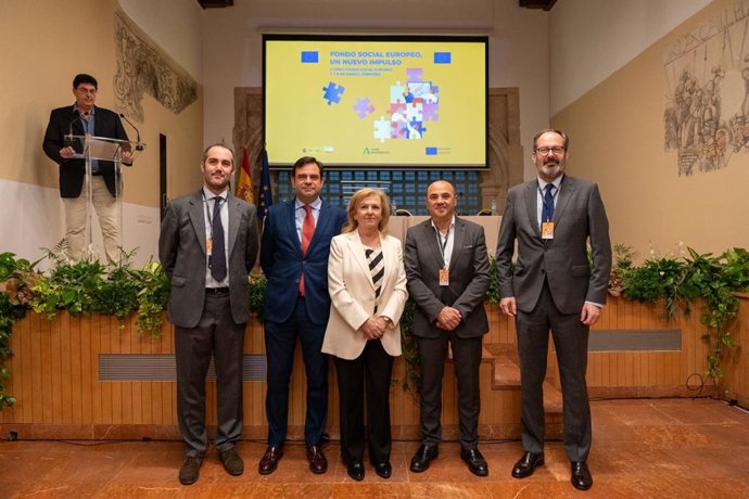 Responsables de la Junta que han participado en el V Foro del Fondo Social Europeo celebrado en Córdoba.