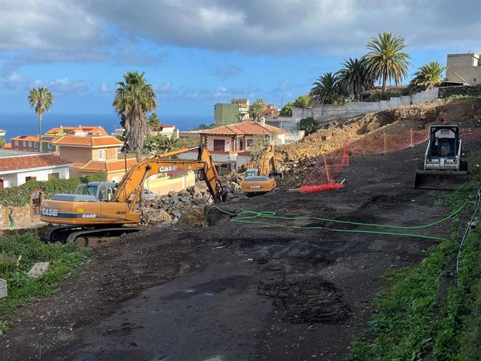Obra pública en el norte de Tenerife