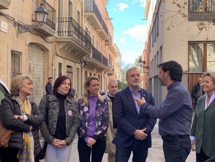 L'alcalde de Barcelona, Jaume Collboni, en l'acte d'inauguració