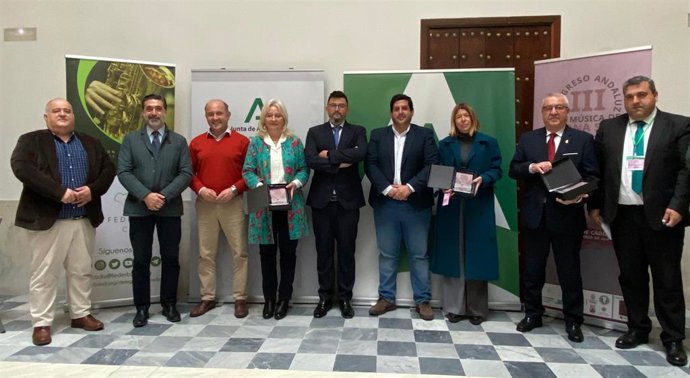 La delegada del Gobierno andaluz en Cádiz, Mercedes Colombo, en la inauguración del III Congreso Andaluz de Música de Semana Santa.
