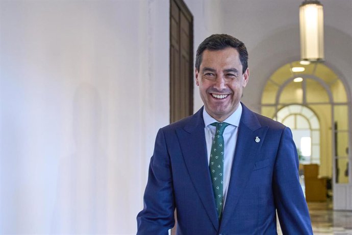 El presidente de la Junta de Andalucía, Juanma Moreno