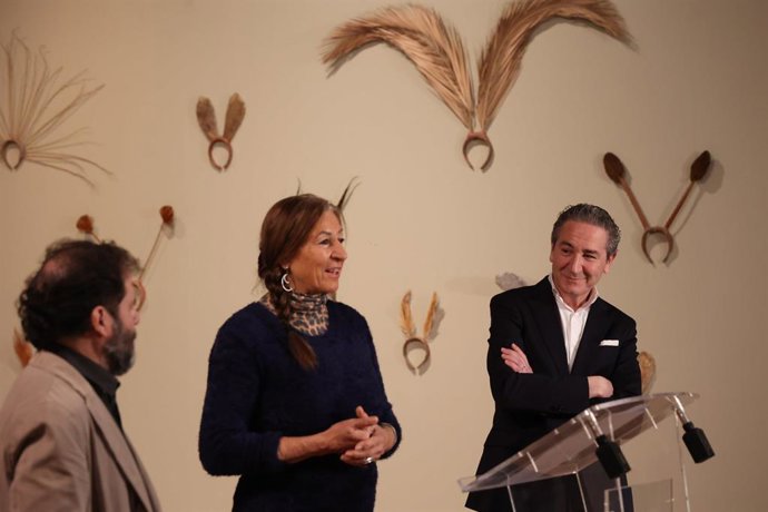 El gerent del Consorci de Museus de la Comunitat Valenciana i  del Centre del Carme Cultura Contempornia (CCCC), Nicolás Bugeda, en la presentació de l'exposició.