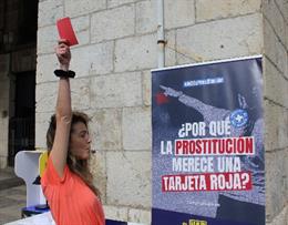 Presentación VAR de la prostitución, una iniciativa para ''sacar tarjeta roja" a estereotipos sobre explotación sexual. Presentada por Médicos del Mundo en Santander