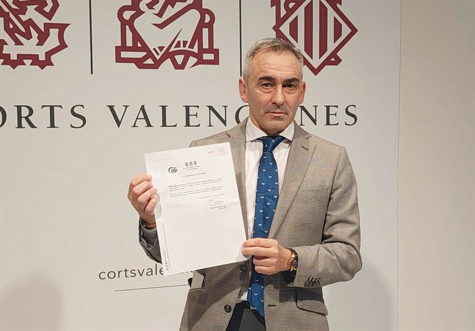 El síndic del PP en Les Corts, Miguel Barrachina.