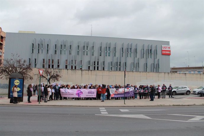 Concentración de CCOO y UGT