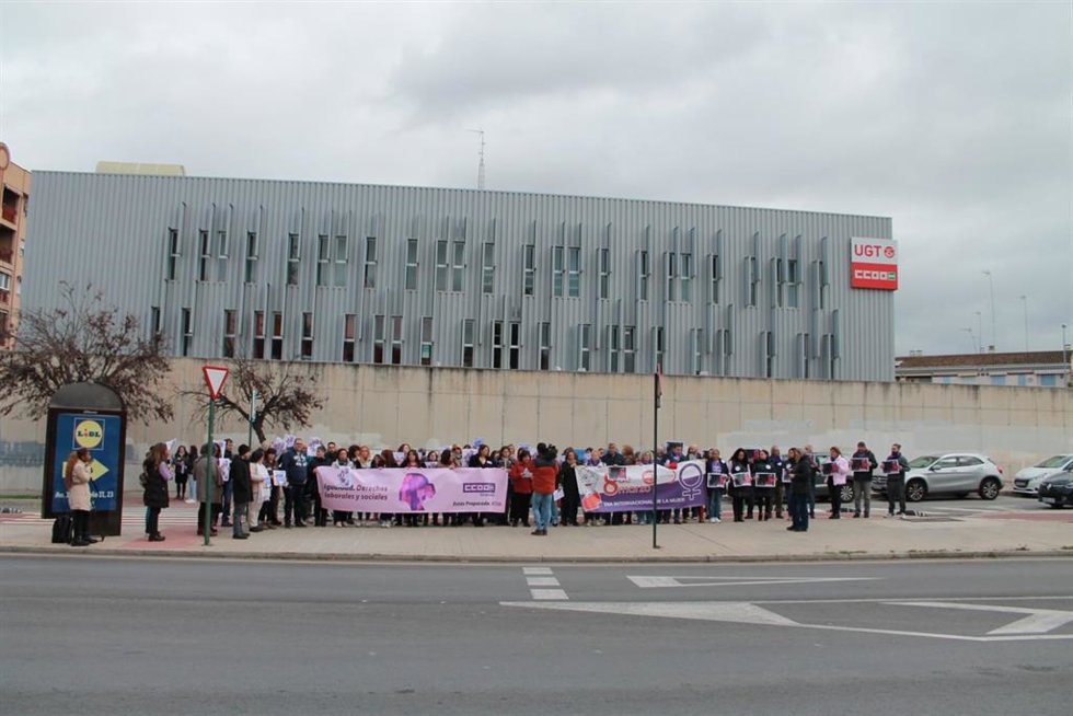 Concentración de CCOO y UGT