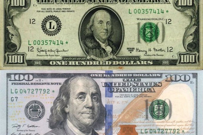 Archivo - Billetes de dólar.
