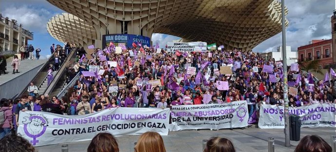 Movilización del Sindicato de Estudiantes de Andalucía en el Día Internacional de la Mujer