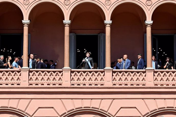 Archivo - El presidente Javier Milei en la Casa Rosada 