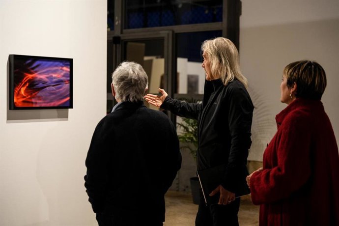 Mastuset durante la inauguración el jueves por la noche