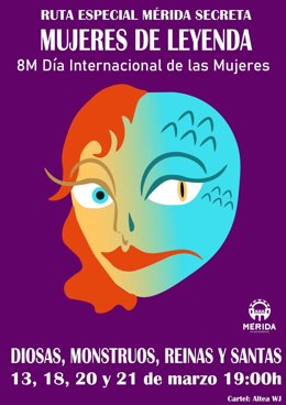 Cartel de las Rutas Mujeres de Leyenda