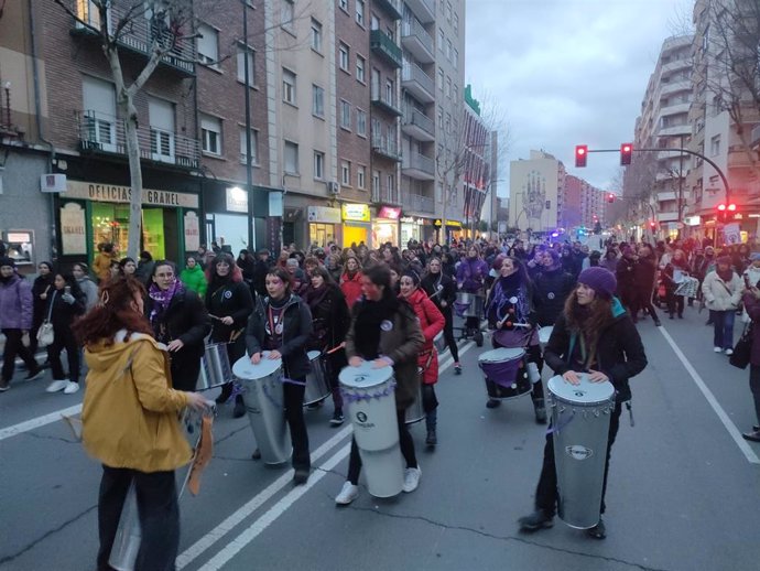 Manifestación del '8M' por las calles de Salamanca
