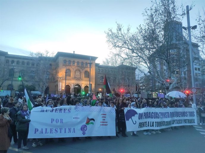 Manifestación del 8M en Zaragoza.