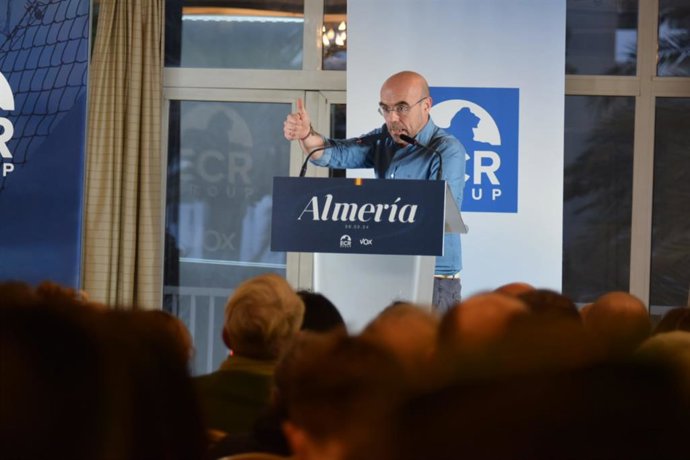 El jefe de la Delegación de Vox en el Parlamento de Europeo y vicepresidente del ECR, Jorge Buxadé.