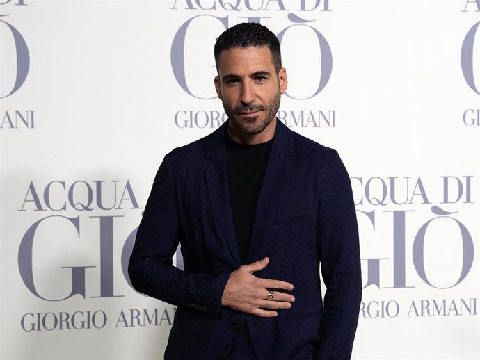 Miguel Ángel Silvestre asiste a la fiesta que la marca Armani organiza para homenajear Acqua de Gio, su fragancia masculina más icónica, a 7 de marzo de 2024, en Madrid (España).