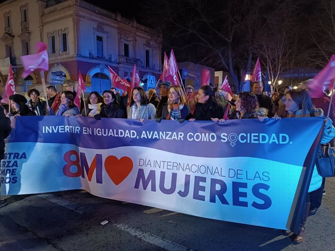 Manifestación feminista en Toledo