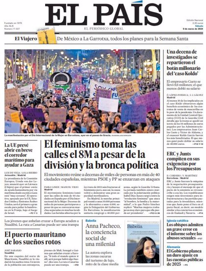 Portadas delos periodicos de hoy