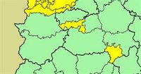 La lluvia y la nieve vuelven a poner en alerta amarilla este sábado al norte de la provincia de Cáceres