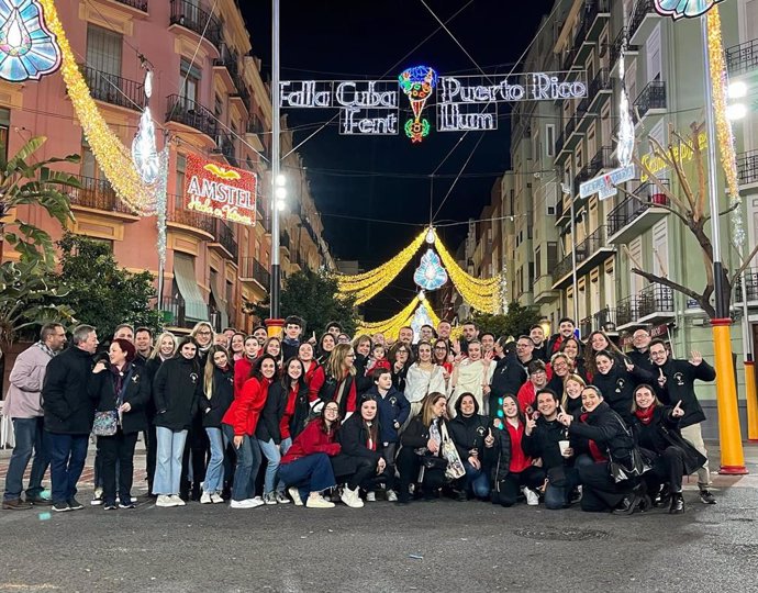 Cuba-Puerto Rico gana por sexto año consecutivo el concurso de calles iluminadas de las Fallas