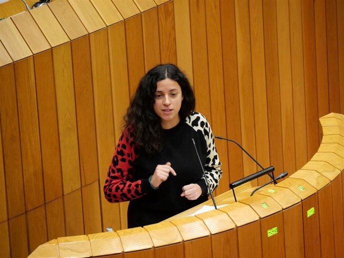 Archivo - La diputada del BNG, Noa Presas.