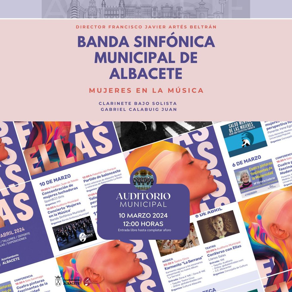 Cartel de las actuaciones de la banda.