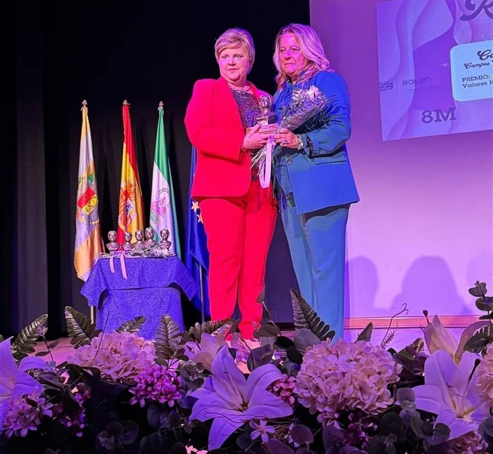 Acto de entrega de los reconocimientos 'María Bellido' en Bailén (Jaén).