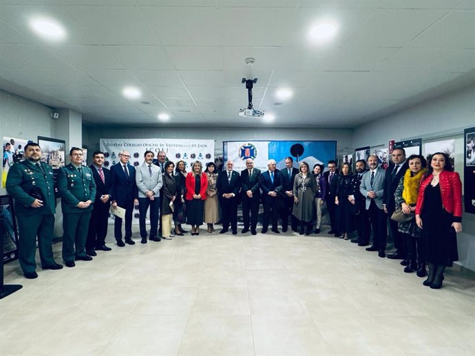 Elena González en el Colegio de Enfermería de Jaén en los actos conmemorativos por el patrón San Juan de Dios.