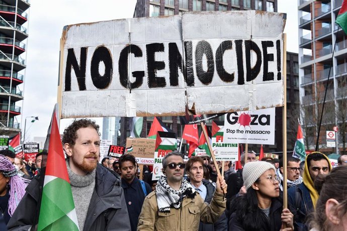 Manifestación propalestina en Londres