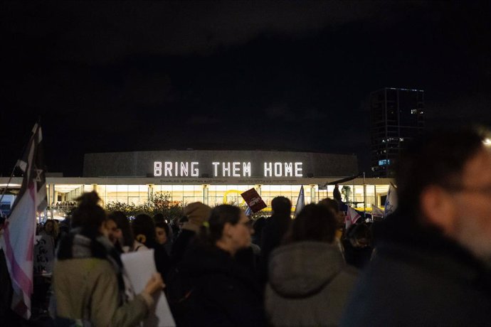 Archivo - Protestas en Tel Aviv, Israel, para pedir la liberación de rehenes.