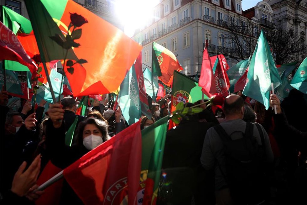 Archivo - Imagen de archivo de una campaña electoral en Portugal (2022)