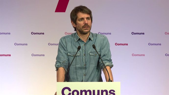 El ministre de Cultura, Ernest Urtasun, en l'acte dels Comuns 'Una Catalunya amb futur'