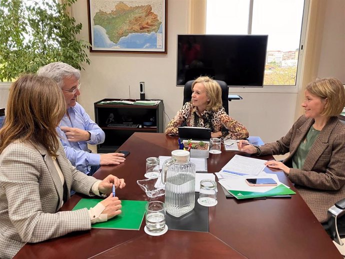 Reunión sobre el Hospital de Estepona celebrada recientemente en la Consejería de Salud y Consumo.