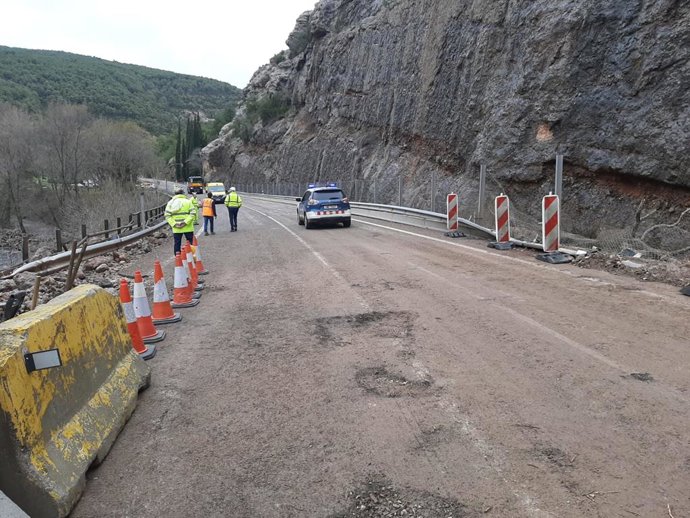 Reabierta la N-260 entre la Pobla de Segur y Sort (Lleida)