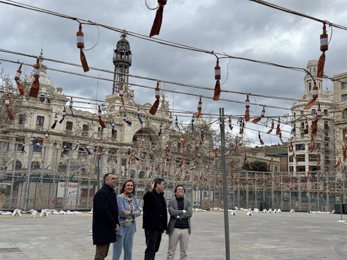 La empresa Piroctenica Alpujarreña (Ugíjar), protagonista de la mascletá valenciana.