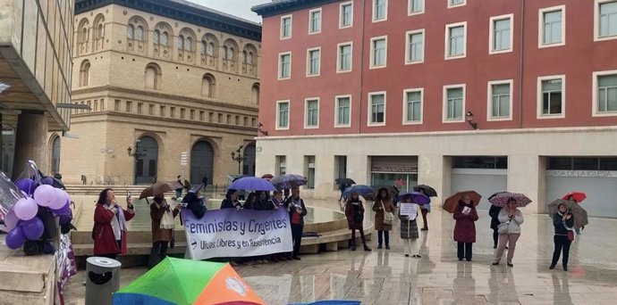 Movilización de la Revuelta de Mujeres en Zaragoza.