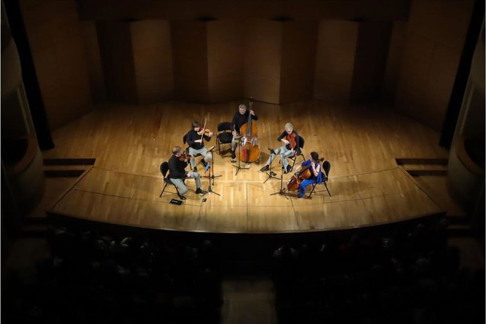 Concierto del quinteto 'Tótem Ensemble' en el Espacio Turina de Sevilla.
