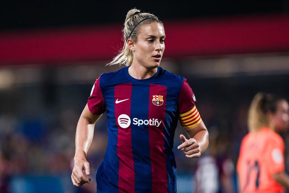Archivo - Alexia Putellas durante un partido del FC Barcelona en la Liga F 23-24
