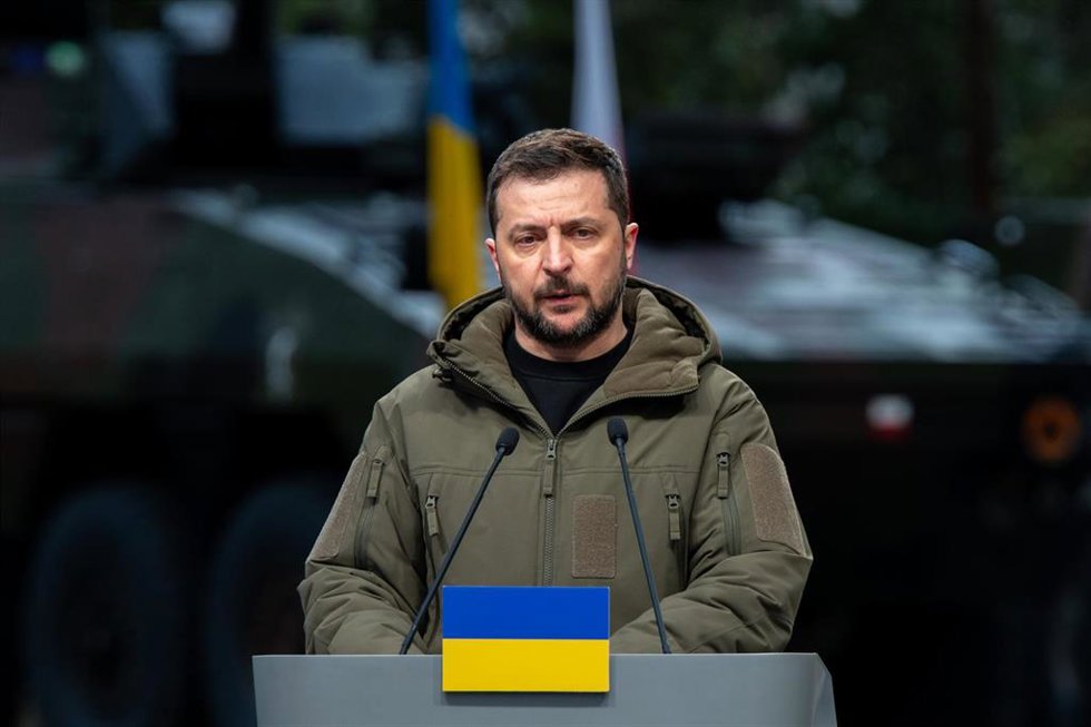 Archivo - El presidente de Ucrania, Volodimir Zelenski