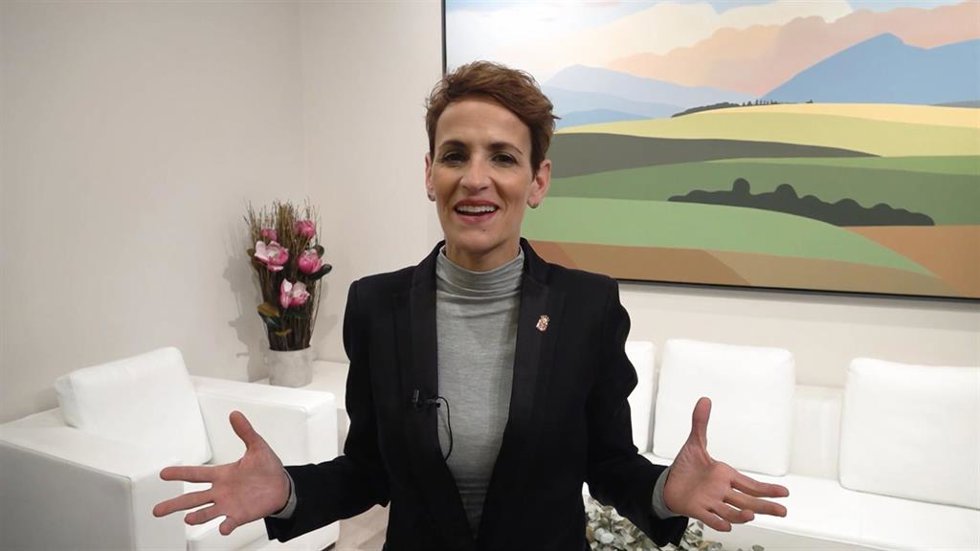 La pesidenta de Navarra, María Chivite.